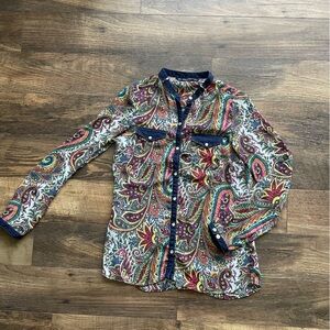 Zara Paisley Print Blouse